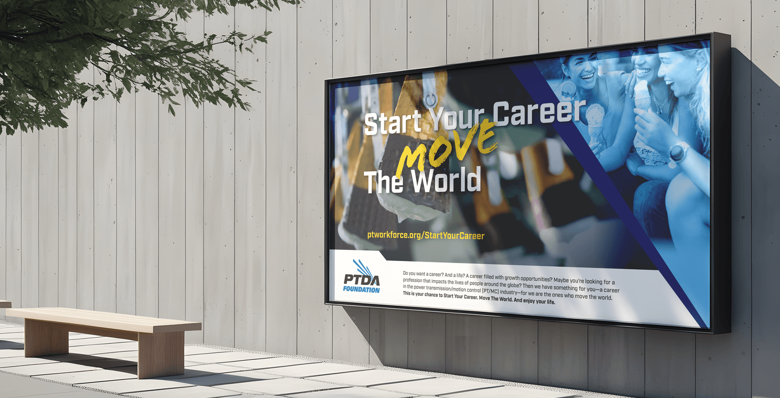 Picture of open brochure showing a page titled "Brand Position"