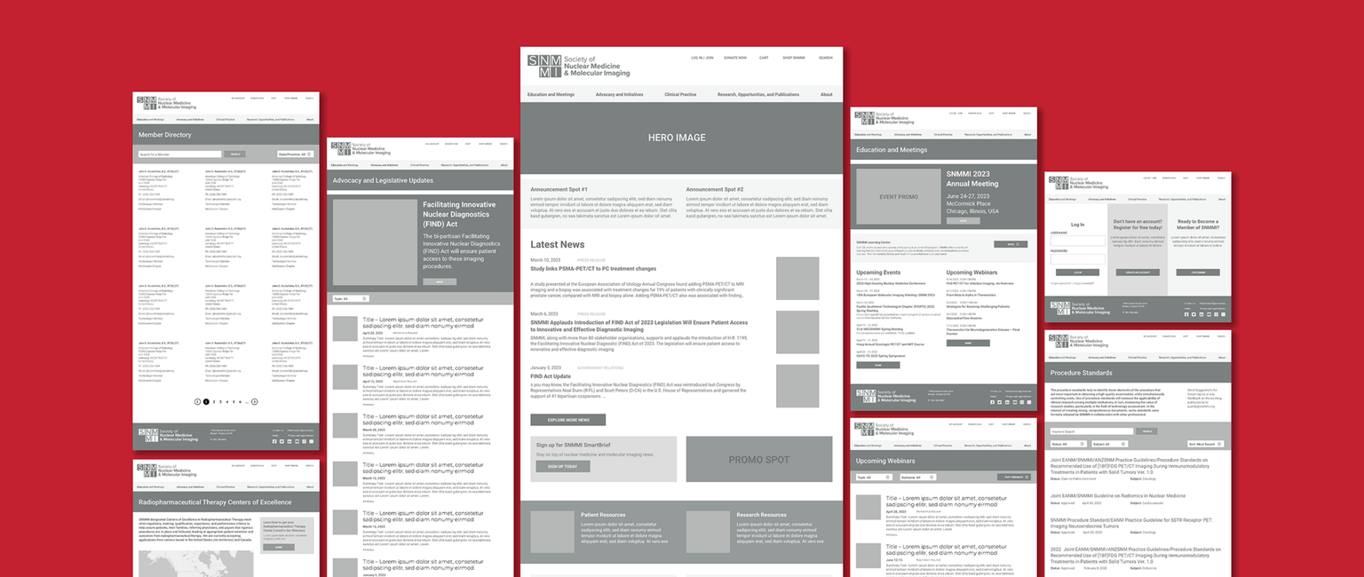 SNMMI Wireframes